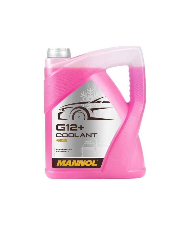 MANNOL 5L Coolant Antifreeze G12+ RED Ready Mixed -30°C / +125 German Hi Spec_thumbnail_0