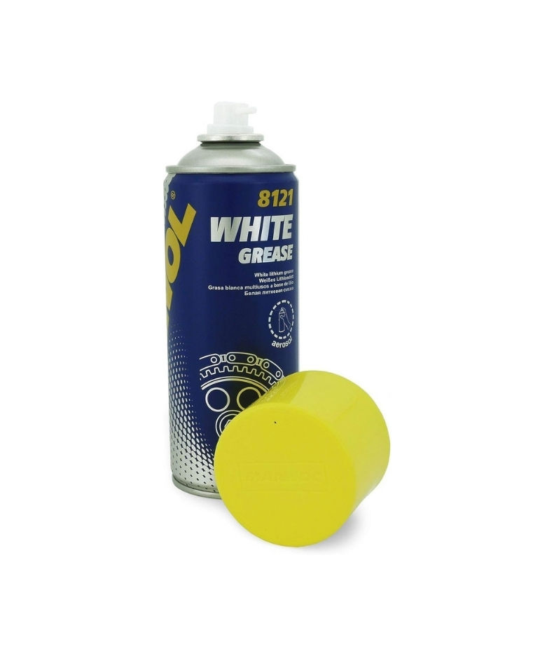MANNOL 8121 Lubrication White lithium Grease Spray - Germany - 450 ml_thumbnail_2