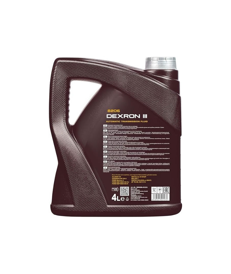 MANNOL 8206 - O.E.M Dexron III 3 Gear Oil Automatic Transmission Fluid ATF Oil Power Steering Automatic Cars Gear Boxes - German Oil_thumbnail_2